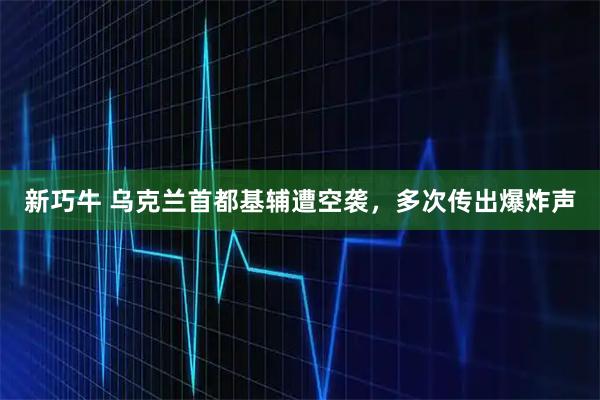 新巧牛 乌克兰首都基辅遭空袭，多次传出爆炸声